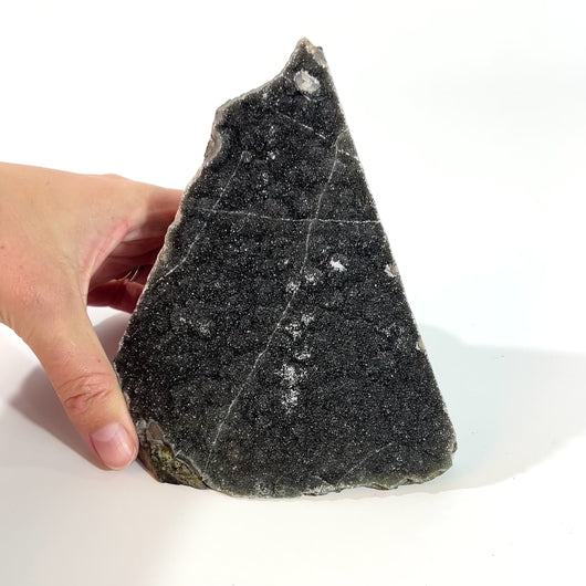 Black amethyst crystal druzy 1.2kg | ASH&STONE Crystals Shop Auckland NZ