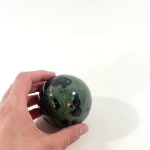 Load and play video in Gallery viewer, Kambaba jasper crystal sphere | ASH&amp;STONE Crystal Shop Auckland NZ
