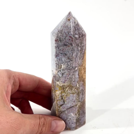 Ocean jasper polished crystal generator | ASH&STONE Crystal Shop Auckland NZ