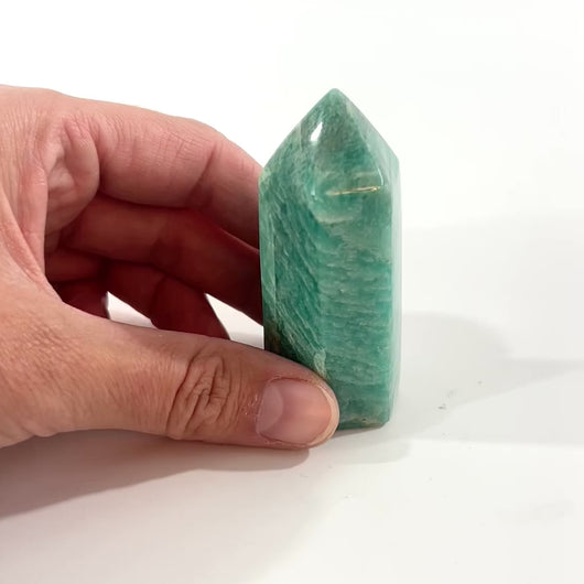 Amazonite polished crystal generator | ASH&STONE Crystal Shop Auckland NZ