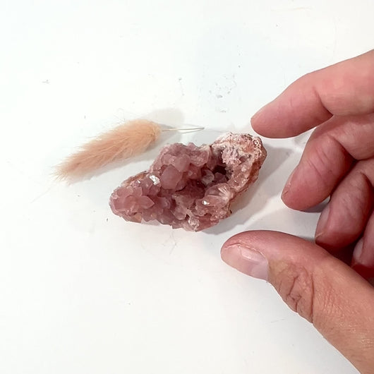 Pink amethyst crystal cluster | ASH&STONE Crystals Shop Auckland NZ