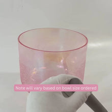 Load and play video in Gallery viewer, Rose Quartz Alchemy Crystal Singing Bowl | ASH&amp;STONE Auckland NZ
