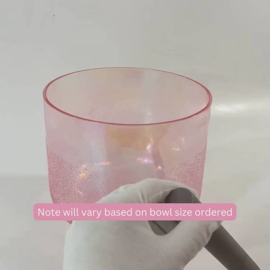 Rose Quartz Alchemy Crystal Singing Bowl | ASH&STONE Auckland NZ