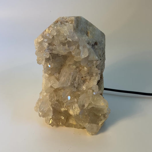 Large clear quartz crystal cluster lamp | ASH&STONE Crystals Shop Auckland NZ