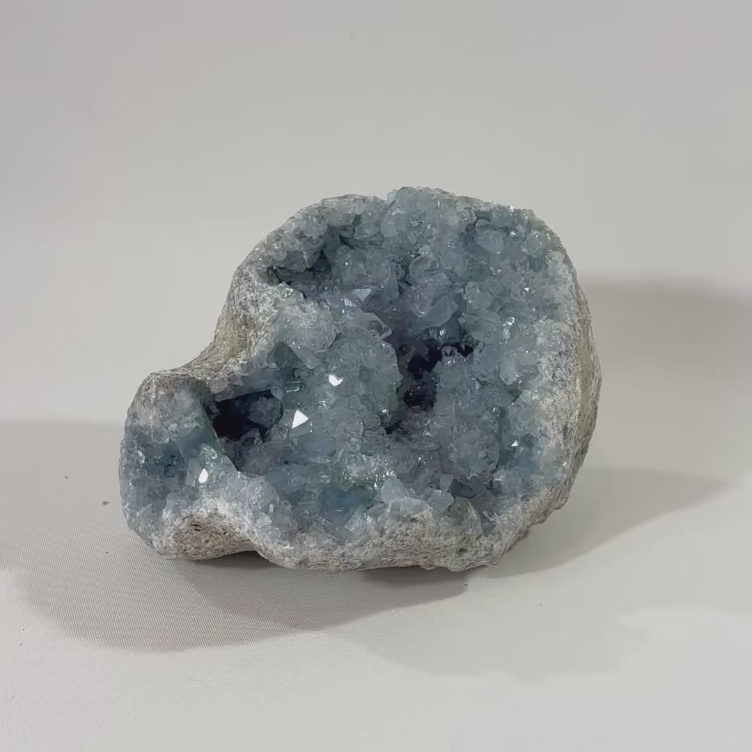 Celestite Crystal cluster | ASH & STONE. Premium online crystals. Free express shipping NZ.