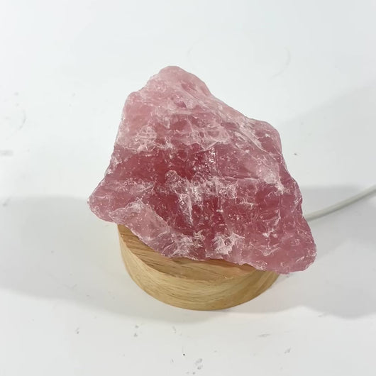 Rose quartz crystal lamp | ASH&STONE Crystal Shop Auckland NZ