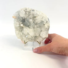 Load and play video in Gallery viewer, Apophyllite crystal cluster with stand | ASH&amp;STONE Crystals Shop Auckland NZ
