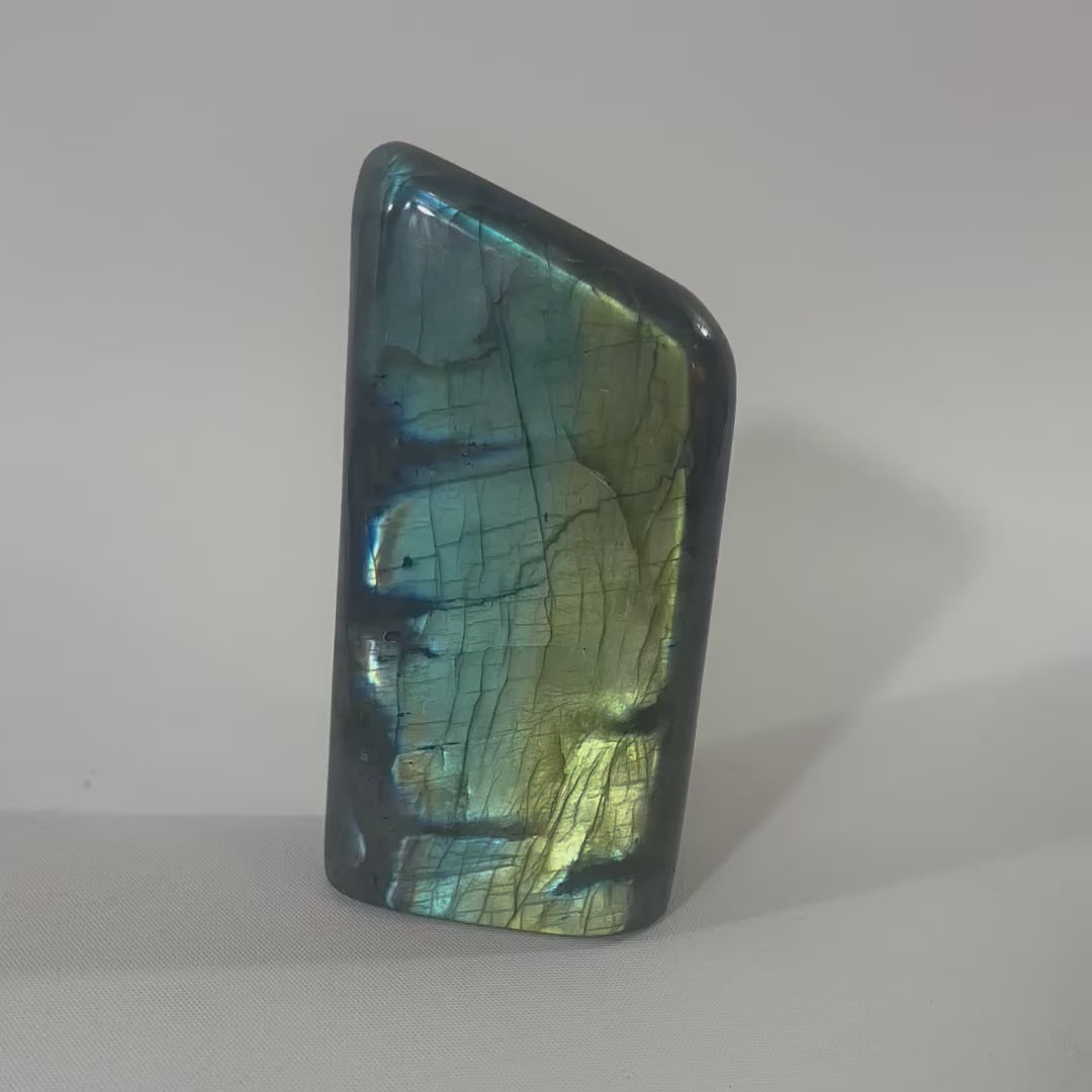 Labradorite Polished Crystal Freeform. Free express shipping. Buy high quality ethical crystals online at ASH&STONE crystal shop Auckland NZ.AfterPay available.