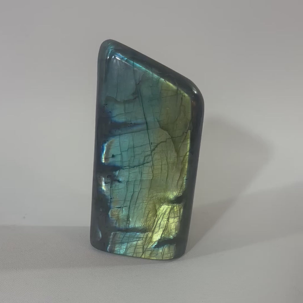 Labradorite Polished Crystal Freeform. Free express shipping. Buy high quality ethical crystals online at ASH&STONE crystal shop Auckland NZ.AfterPay available.