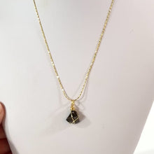 Load and play video in Gallery viewer, NZ-made elite shungite crystal pendant necklace | ASH&amp;STONE Crystal Jewellery Shop Auckland NZ
