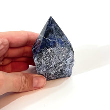 Load and play video in Gallery viewer, Sodalite crystal point  | ASH&amp;STONE Crystals Shop Auckland NZ
