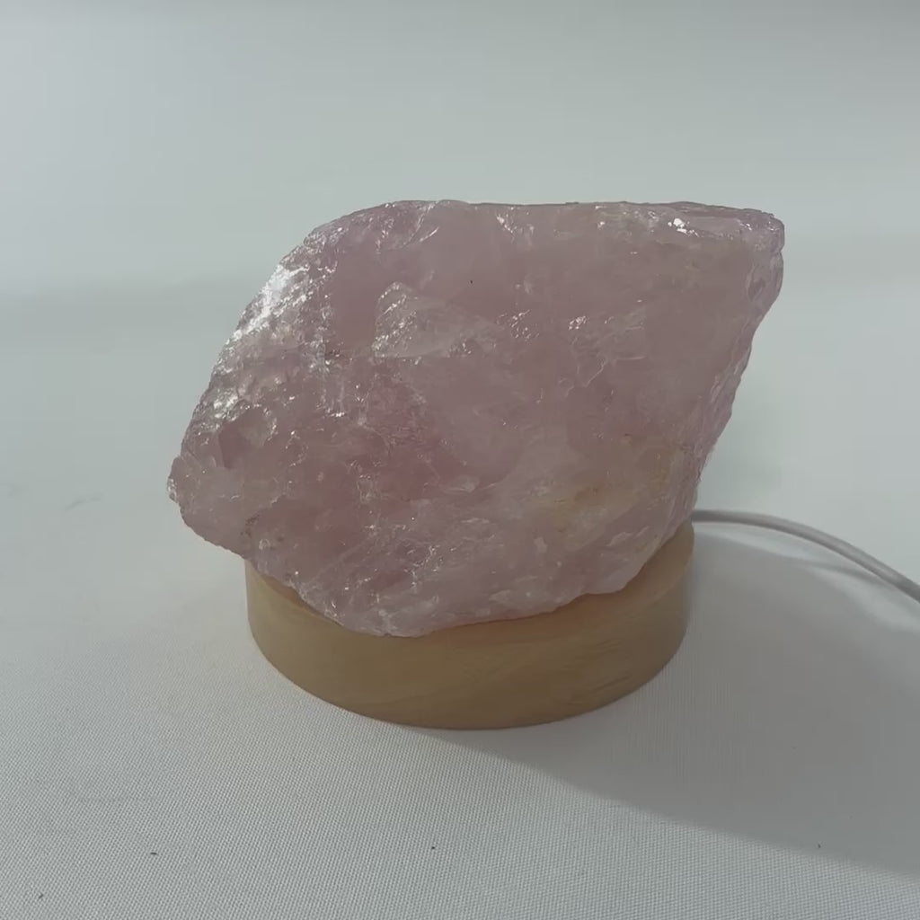 Lovers Rose Quartz Crystal Lamp Free express shipping. Buy high quality ethical crystals online at
ASH&STONE crystal shop Auckland NZ. AfterPay available.