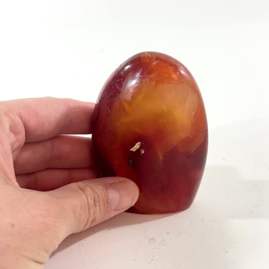 Carnelian polished crystal freeform | ASH&STONE Crystal Shop Auckland NZ