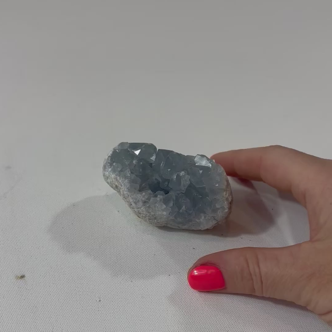 Celestite crystal cluster | ASH&STONE Crystals Shop Auckland NZ
