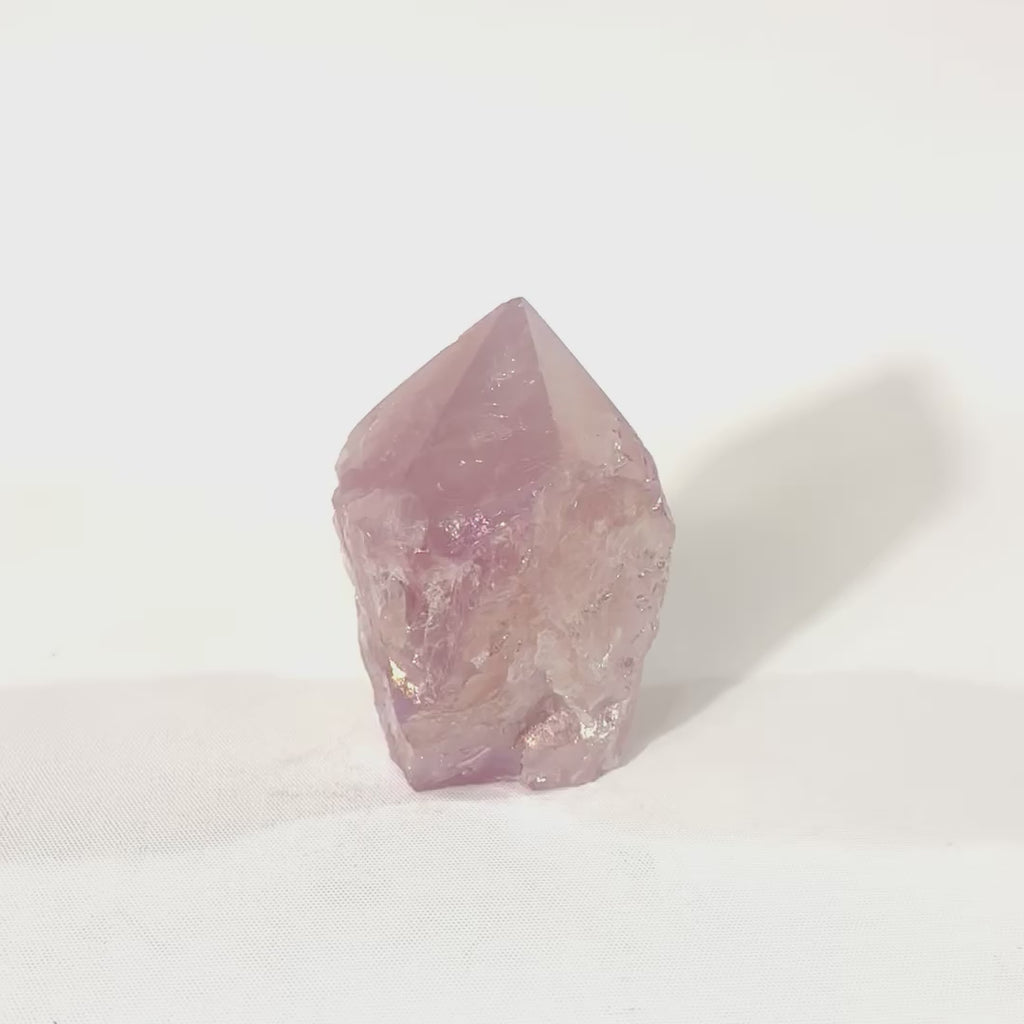 Aura Rose Quartz Crystal |  ASH & STONE. Premium online crystals. Free express shipping NZ