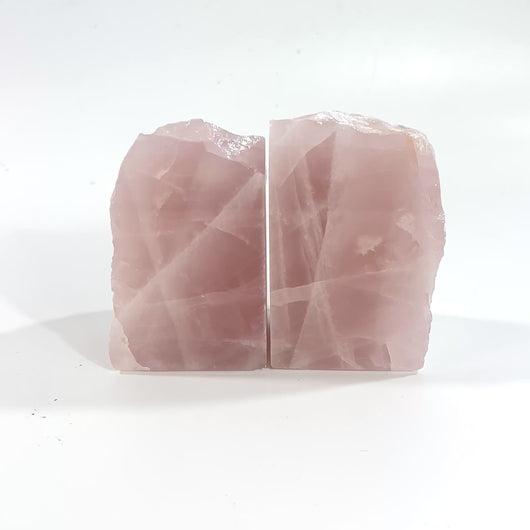 Large rose quartz crystal bookends | ASH&STONE Crystals Shop Auckland NZ