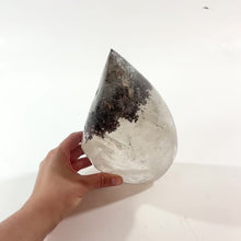 Load and play video in Gallery viewer, Large lodolite (garden quartz) crystal flame 3.67kg | ASH&amp;STONE Crystal Shop Auckland NZ
