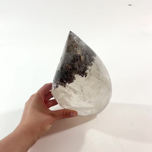 Large lodolite (garden quartz) crystal flame 3.67kg | ASH&STONE Crystal Shop Auckland NZ