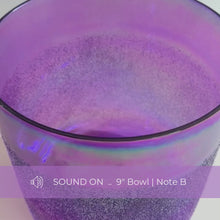 Load and play video in Gallery viewer, Amethyst quartz crystal alchemy sound bowl with protective bag | ASH&amp;STONE
