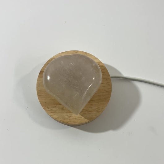 Smoky quartz crystal on LED lamp base | ASH&STONE Crystals Shop Auckland NZ