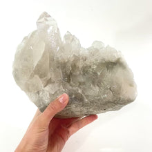 Load and play video in Gallery viewer, Large clear quartz crystal cluster 3.59kg | ASH&amp;STONE Crystal Shop Auckland NZ
