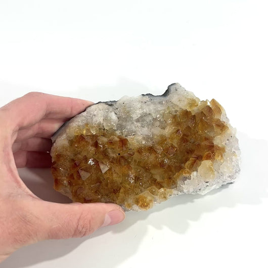 Heat-treated citrine crystal cluster | ASH&STONE Crystals Shop Auckland NZ