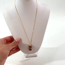 Load and play video in Gallery viewer, Bespoke NZ-made cognac quartz crystal pendant necklace | ASH&amp;STONE Crystal Jewellery Shop Auckland NZ
