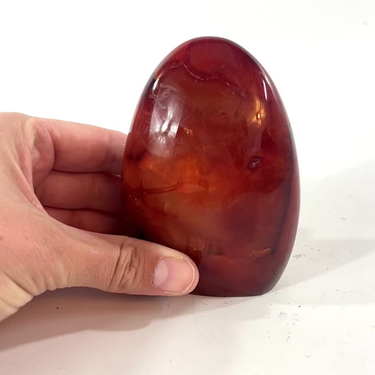 Carnelian polished crystal freeform | ASH&STONE Crystal Shop Auckland NZ