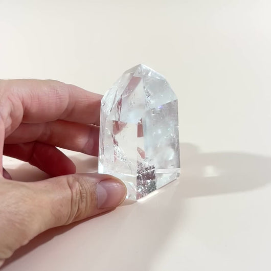 High-grade clear quartz crystal point | ASH&STONE Crystal Shop Auckland NZ