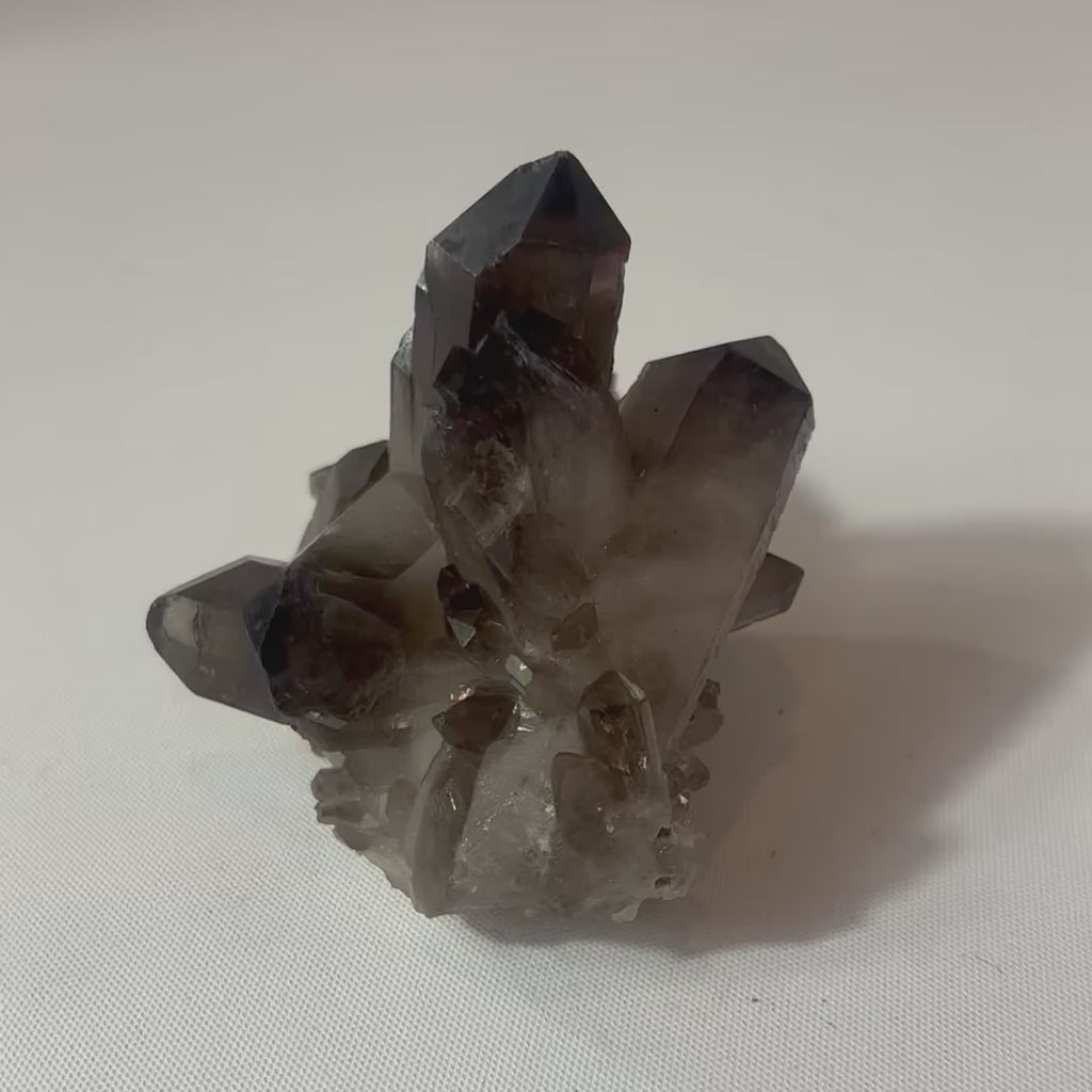 Smoky quartz crystal cluster | ASH&STONE Crystal Shop Auckland NZ