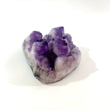 Load and play video in Gallery viewer, Large high grade+ amethyst crystal cluster with large points 6.75kg | polished edging
