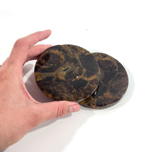 Load and play video in Gallery viewer, Petrified wood coaster | ASH&amp;STONE Crystals Shop Auckland NZ
