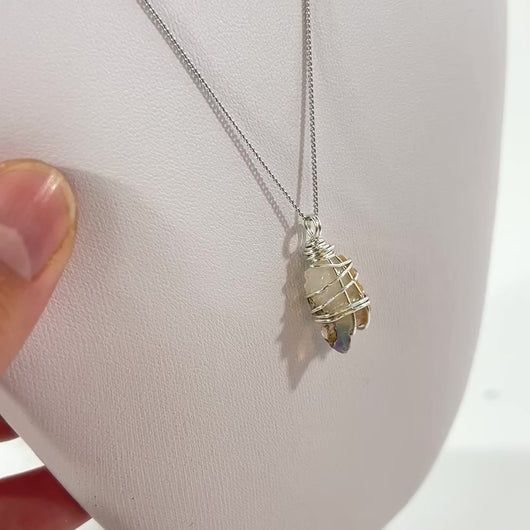 NZ-made opal pendant necklace | ASH&STONE Crystal Jewellery Shop Auckland NZ