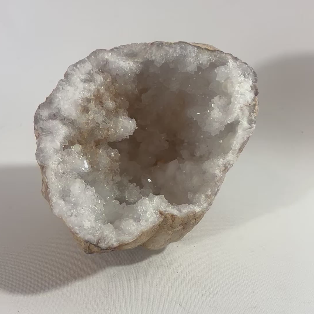 Clear Quartz Geode Crystal | ASH & STONE. Premium online crystals. Free shipping NZ. 
