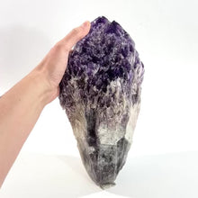 Load and play video in Gallery viewer, Large amethyst cathedral crystal point 8.57kg | ASH&amp;STONE Crystals Shop Auckland NZ
