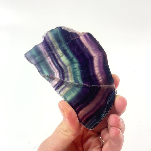 Fluorite crystal slice | ASH&STONE Crystals Shop Auckland NZ 