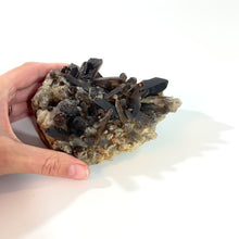 Load and play video in Gallery viewer, Smoky quartz crystal cluster | ASH&amp;STONE Crystals Shop Auckland NZ
