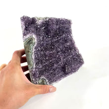 Load and play video in Gallery viewer, Large amethyst crystal with cut base 2.28kg | ASH&amp;STONE Crystals Shop Auckland NZ
