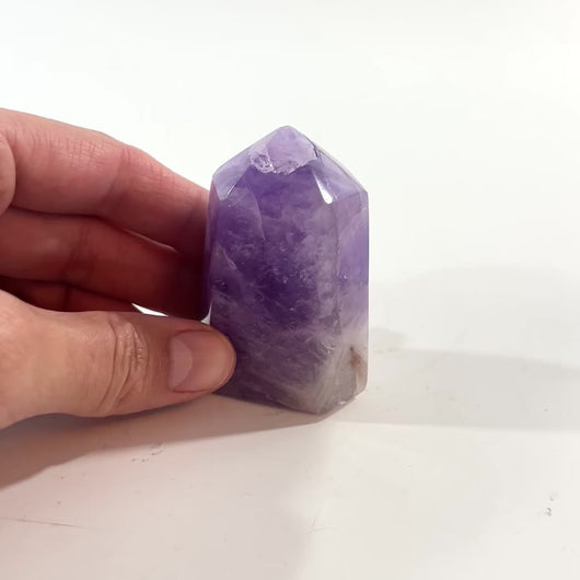 Amethyst polished crystal generator | ASH&STONE Crystal Shop Auckland NZ