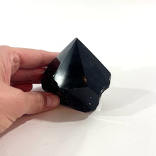 Load and play video in Gallery viewer, Black obsidian polished point | ASH&amp;STONE Crystal Shop Auckland NZ
