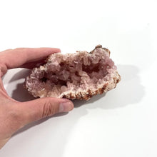 Load and play video in Gallery viewer, Pink amethyst crystal cluster : buy the whole geode or a half! | ASH&amp;STONE Crystal Shop Auckland NZ
