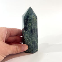 Load and play video in Gallery viewer, Kambaba jasper polished crystal tower | ASH&amp;STONE Crystal Shop Auckland NZ
