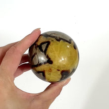 Load and play video in Gallery viewer, Septarian crystal sphere | ASH&amp;STONE Crystals Shop Auckland NZ
