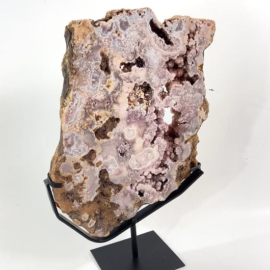 Extra large pink amethyst crystal slab on removable stand 17.5kg | ASH&STONE Crystal Shop Auckland NZ