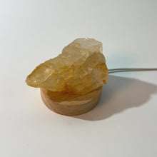 Load and play video in Gallery viewer, Golden healer crystal chunk on LED lamp base | ASH&amp;STONE Crystals Shop Auckland NZ
