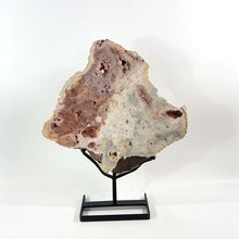 Load and play video in Gallery viewer, Large pink amethyst crystal slab on removable stand 7.9kg
