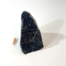 Load and play video in Gallery viewer, Black amethyst crystal druzy with cut base | ASH&amp;STONE Crystals Shop Auckland NZ
