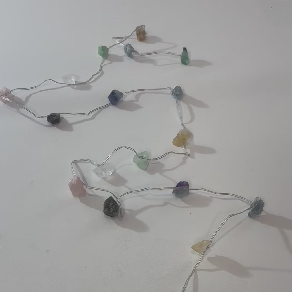 Rainbow Crystal Fairy lights | only from ASH & STONE, Crystal shop free express shipping auckland NZ 