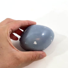 Load and play video in Gallery viewer, Angelite polished crystal galet | ASH&amp;STONE Crystal Shop Auckland NZ
