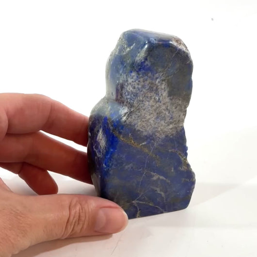 Lapis lazuli polished crystal with pyrite | ASH&STONE Crystal Shop Auckland NZ